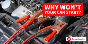 Jump Leads attached to car battery